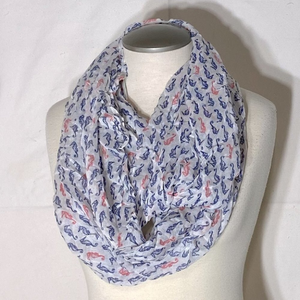 5/$25 Reitman’s Viscose Seahorse Infinity Scarf